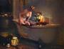 Art from PoseSpace.com Bath by Candle light